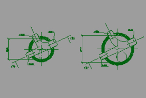 Sectional views of the manholes